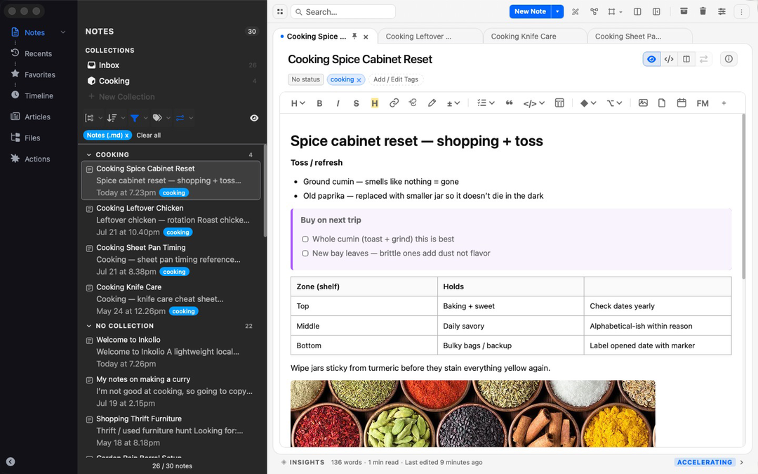 Inkolio app screenshot